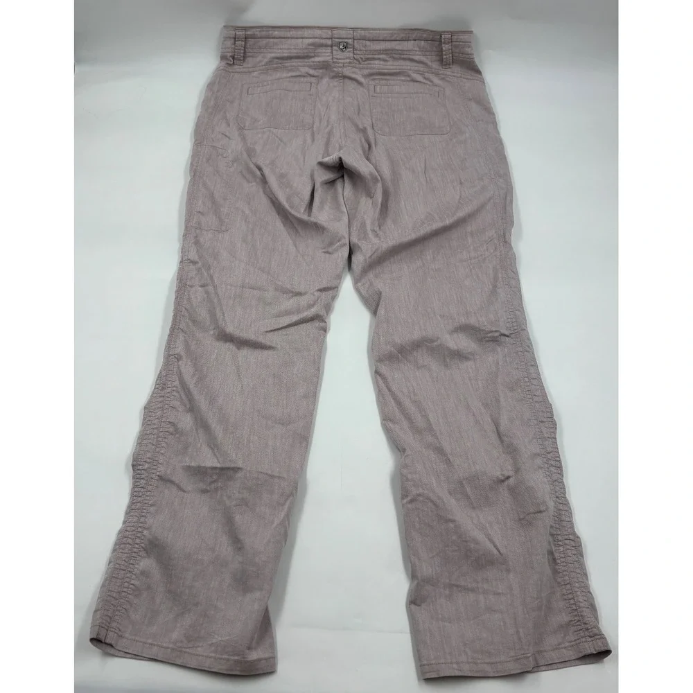 Kuhl Women 12 Reg Cabo Mauve Linen Blend Straight Leg Hiking Outdoor Pants - Picture 9 of 9